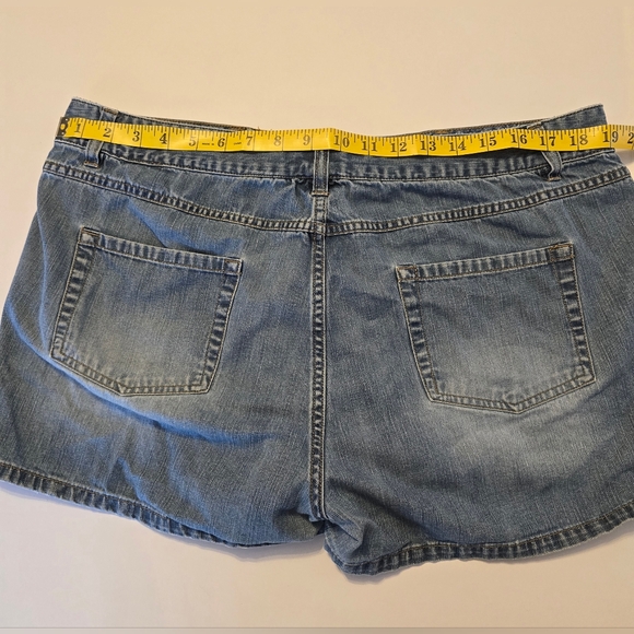 Route 66 Y2K Blue Denim Shorts size 18 - Picture 4 of 4
